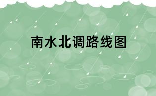 南水北調路線圖