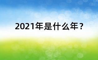 2021年是什么年?