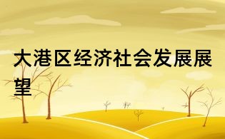 大港區經濟社會發展展望