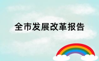 全市發展改革報告