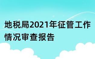 地稅局2021年征管工作情況審查報告