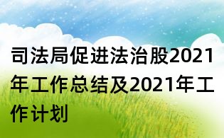 司法局促進法治股2021年工作總結及2021年工作計劃