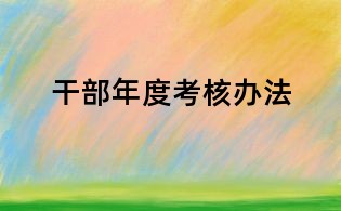 干部年度考核辦法
