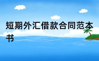 短期外匯借款合同范本書