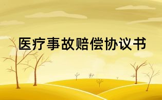 醫療事故賠償協議書