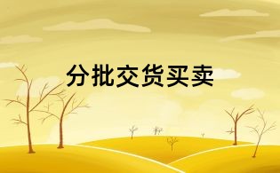 分批交貨買賣