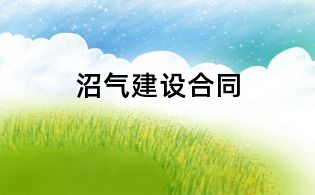 沼氣建設(shè)合同