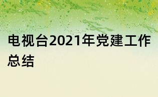 電視臺2021年黨建工作總結