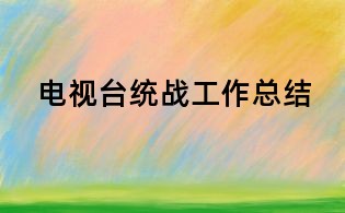 電視臺統戰工作總結