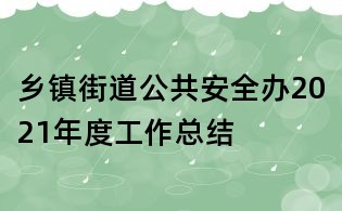 鄉(xiāng)鎮(zhèn)街道公共安全辦2021年度工作總結(jié)