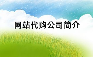 網站代購公司簡介