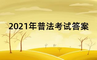 2021年普法考試答案