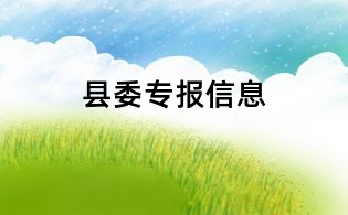 縣委專報信息