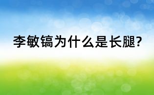 李敏鎬為什么是長腿?