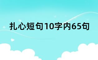 扎心短句10字內65句