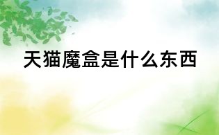 天貓魔盒是什么東西