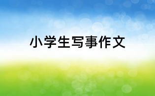 小學生寫事作文