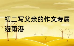 初二寫父親的作文：專屬避雨港